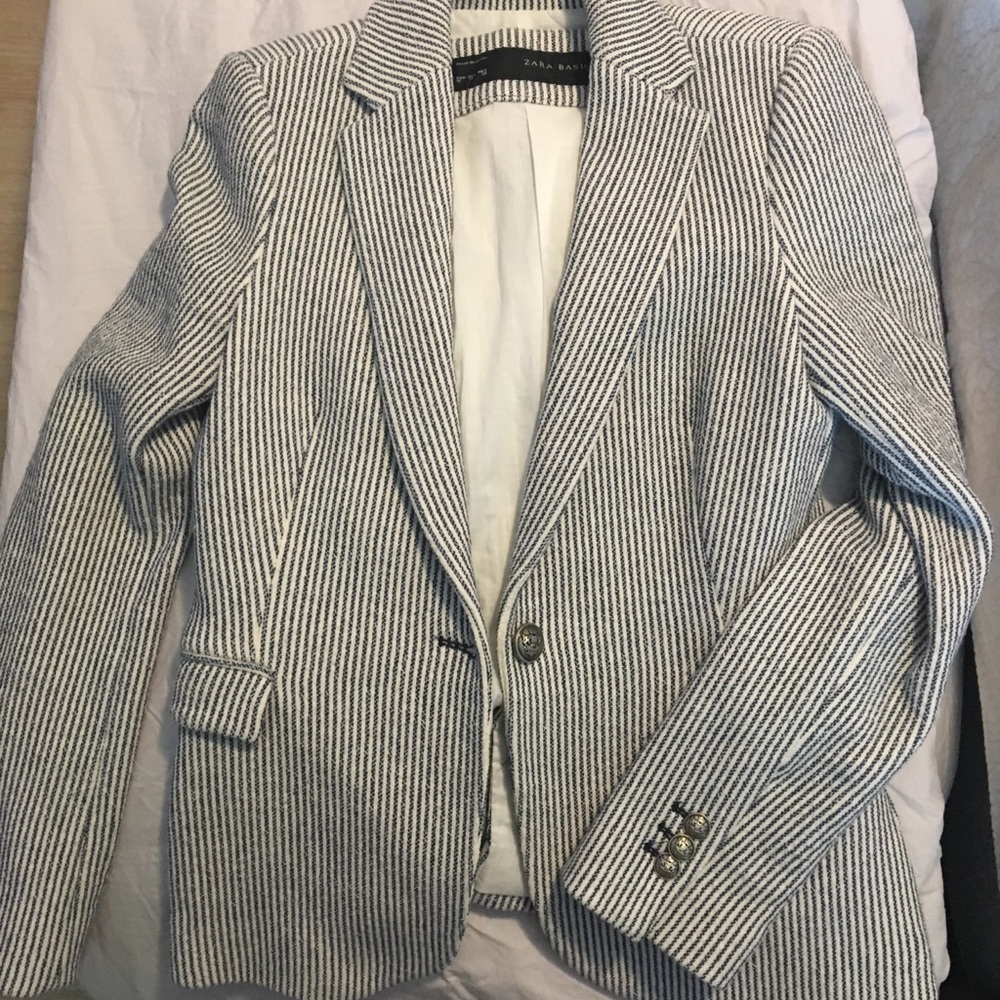 Zara pinstripe blazer